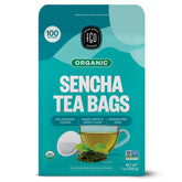 FGO Organic Sencha tea bags in packaging: eco-friendly and convenient for daily tea