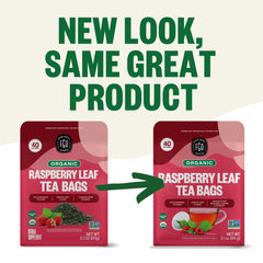 USDA Organic and Non-GMO seals on FGO tea packaging