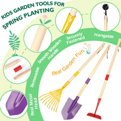 FHOZGECY plant pots and markers help labeling and organization for young gardeners