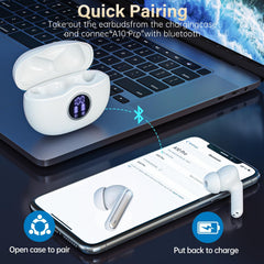 Fhumsh A10 earbuds with ENC for clearer calls in windy environments.