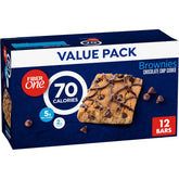 Fiber One 70 Calorie Brownies packaging highlights a fiber-rich, portion-controlled on-the-go snack.
