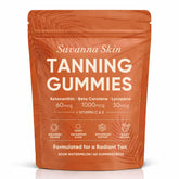 Fibosara Savanna Skin Gummies bottle for convenient daily use and radiant skin.
