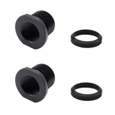 Ficero thread protector front view showing 1/2x28 to 5/8x24 conversion