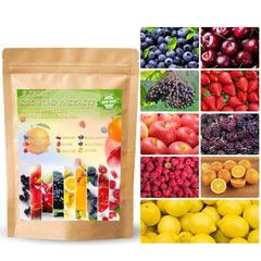 Ficoszo 1200+ mix fruit seeds collection for home garden planning and diverse harvest