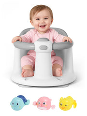 FIDAPEKE baby bath seat side view—secure seating for infants during bath time.