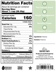 Fiddyment Farms gift-ready pistachios packaging, ideal for holidays.