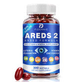 FIDERNIC AREDS2 softgels close-up showing compact mini size for daily use.