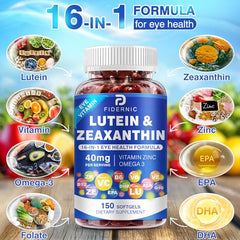 FIDERNIC omega-3 and CoQ10 section emphasizing retinal cellular vitality