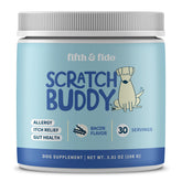 Fifth & Fido Scratch Buddy bottle pour: easy daily mixing for canine itch relief.