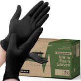 FifthPulse biodegradable nitrile gloves pack front showcasing eco-friendly design for daily professional use.