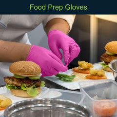 FifthPulse powder-free nitrile gloves reduce residue during use.