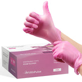 FifthPulse Pink Vinyl Gloves box display for quick exams and daily tasks