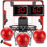 Figbush door basketball hoop installation on a door for quick setup and secure fit.
