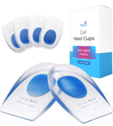 Figly heel cushions gel inserts, front view, for quick heel comfort.