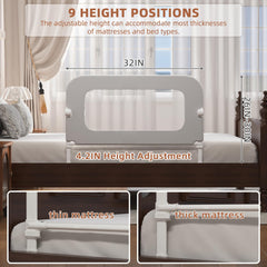 FigTime bed rail anti-collision foam protects active kids during night movements.