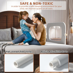 FigTime bed rail U-shaped base provides strong stability for restless sleepers.