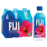 FIJI Water 500 mL bottle front view for on-the-go hydration.