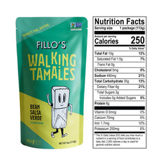 Fillos tamales salsa verde pack highlights vibrant green sauce and versatile meal option.