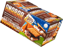 Hands holding an Anabar bar, a compact protein snack.