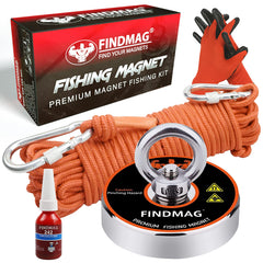 FINDMAG neodymium magnet with 500 lbs pull for underwater treasure hunts.
