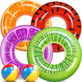 FindUWill watermelon pool float ring for durable family pool fun