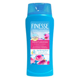 Finesse Restore Strengthen conditioner bottle showing nourishing formula for dry hair.