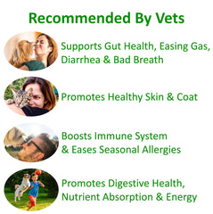 Finest For Pets TummyWorks dispensing scoop for easy dose into meals.