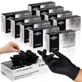 FINITEX black nitrile gloves pack for durable protection during tasks