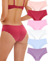 FINETOO seamless underwear for women 6-pack offers all-day comfort under outfits.