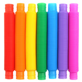 FINGOOO 7-piece jumbo pop toobs in bright colors for tactile play and focus.