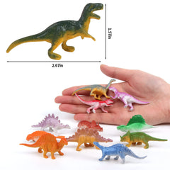 FINGOOO dinosaur figures side view showing varied poses for imaginative play