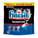 Finish Quantum dishwasher pods packaging ready for powerful cleaning