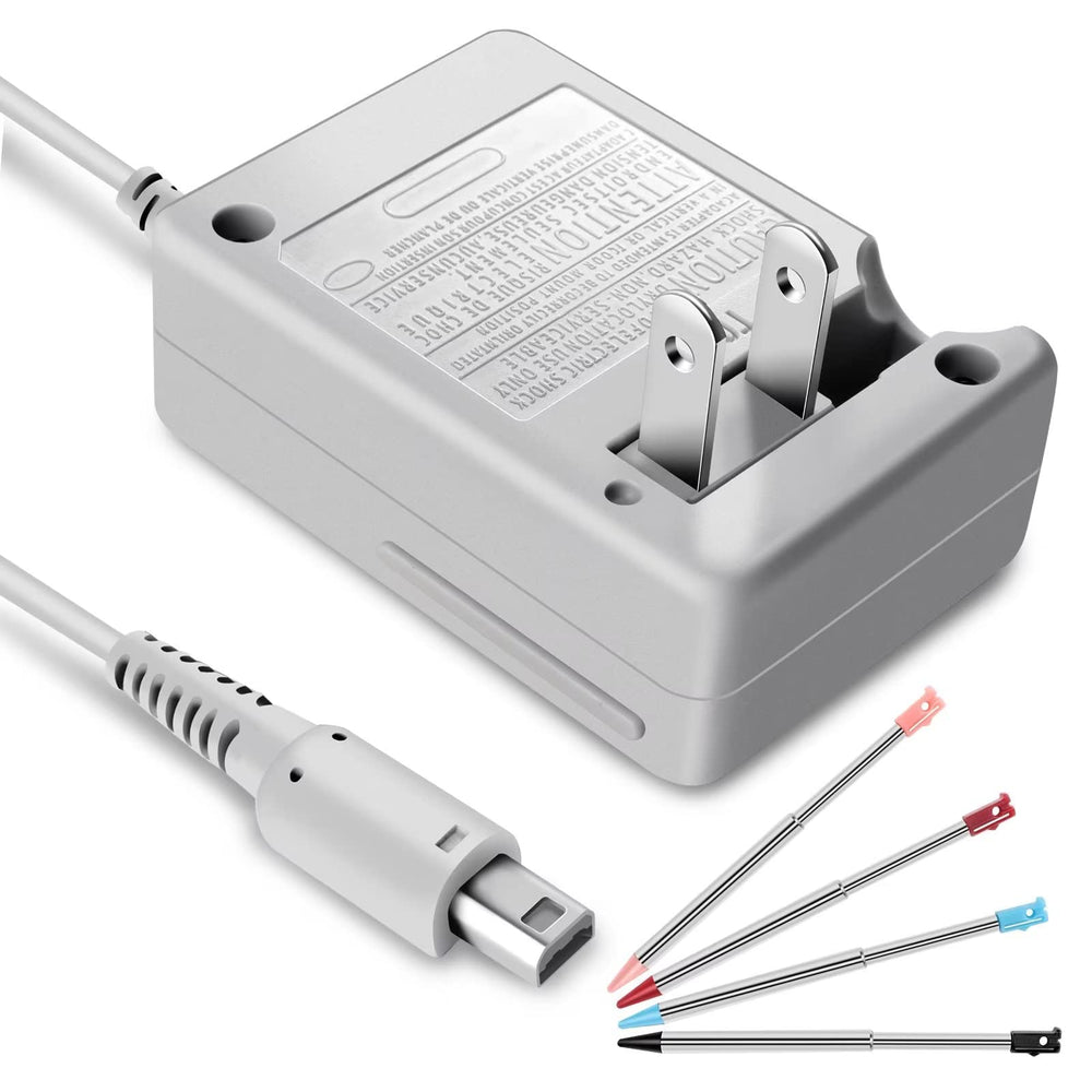 FIOTOK 3DS charger kit with stylus pens for convenient handheld gaming