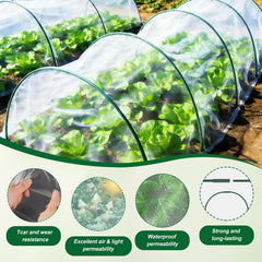 Fippy garden hoops with plastic coating resist rust, ensuring long-lasting bed protection