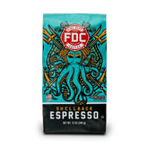 Fire Department Coffee Shellback Espresso ground coffee ready for bold drip brew.