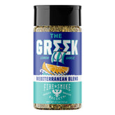 Fire & Smoke Society Greek Seasoning bottle with herbs enhances seafood flavors