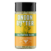 Fire & Smoke Society Onion Butter seasoning jar enhances steak and grilling flavor.
