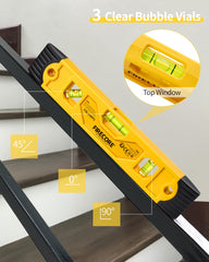 Lightweight ABS housing keeps Firecore torpedo level easy to carry