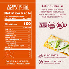 Firehook Everything Like the Bagel Crackers close-up of crisp texture ideal for dipping