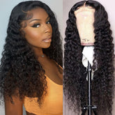 FIRIEYA deep wave lace front wig 18-inch hairline detail for natural look