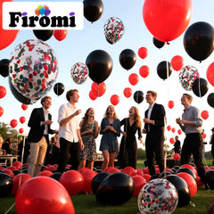 Firomi black balloons 12 inch for bold wedding decor