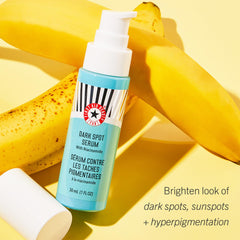 First Aid Beauty niacinamide serum pump enables easy, mess-free application.