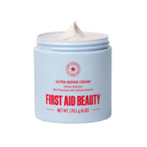 First Aid Beauty Ultra Repair Cream front jar shows 24-hour hydration