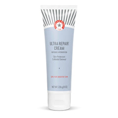 First Aid Beauty Ultra Repair Cream packaging highlighting all-day hydration