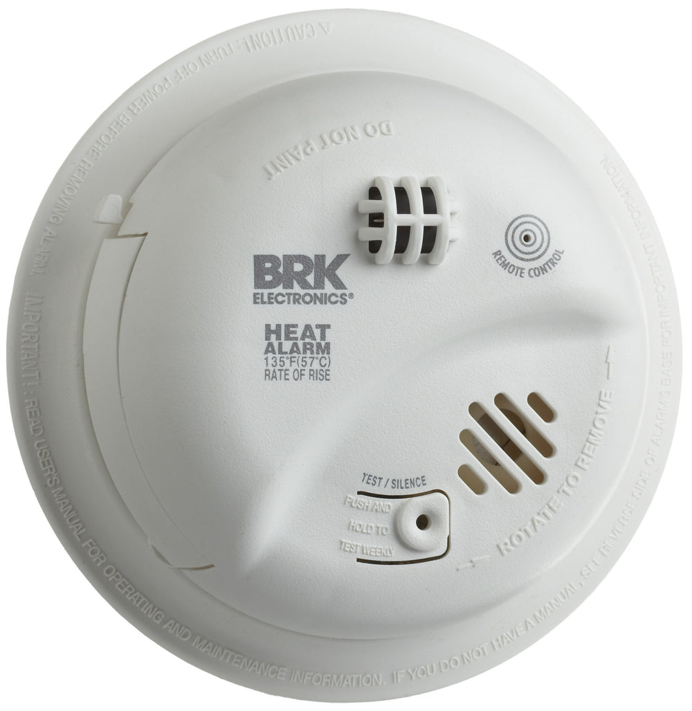 First Alert HD6135FB wall or ceiling mount for reliable heat detection in garages.