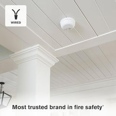 First Alert SMICO100-AC front view demonstrates 2-in-1 smoke and CO detection