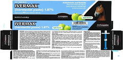 First Companion Ivermax paste 6.08g pack front for quick administration.
