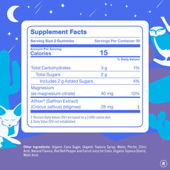 Affron ingredient panel in First Day Teens’ Nighttime Reset for relaxed evenings.