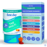 First Day Toddler Multivitamin Gummies bottle for daily nutrition support