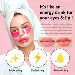 Firstfly collagen eye mask being applied on skin